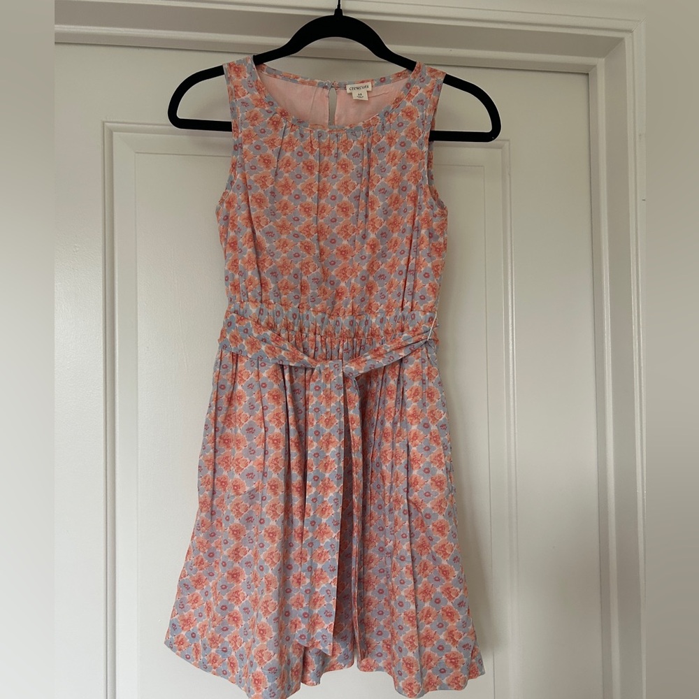 Crewcuts Patterned Kids Dress, Size 10